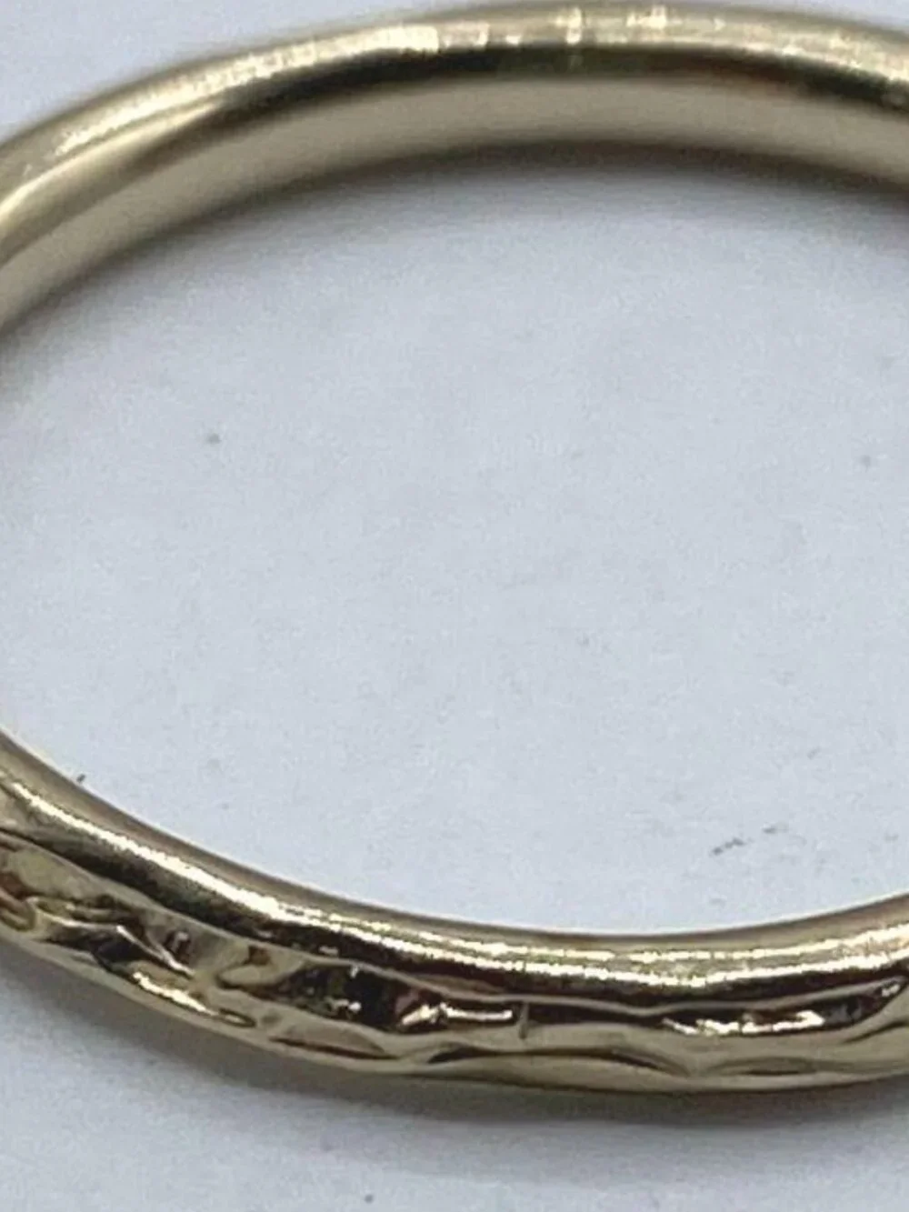 14K Yellow Gold Detailed Band Ring Size 7.25